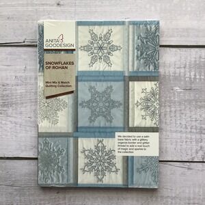 Anita Goodesign Snowflakes Of Rohan‎ Quilting Embroidery Machine CD NEW